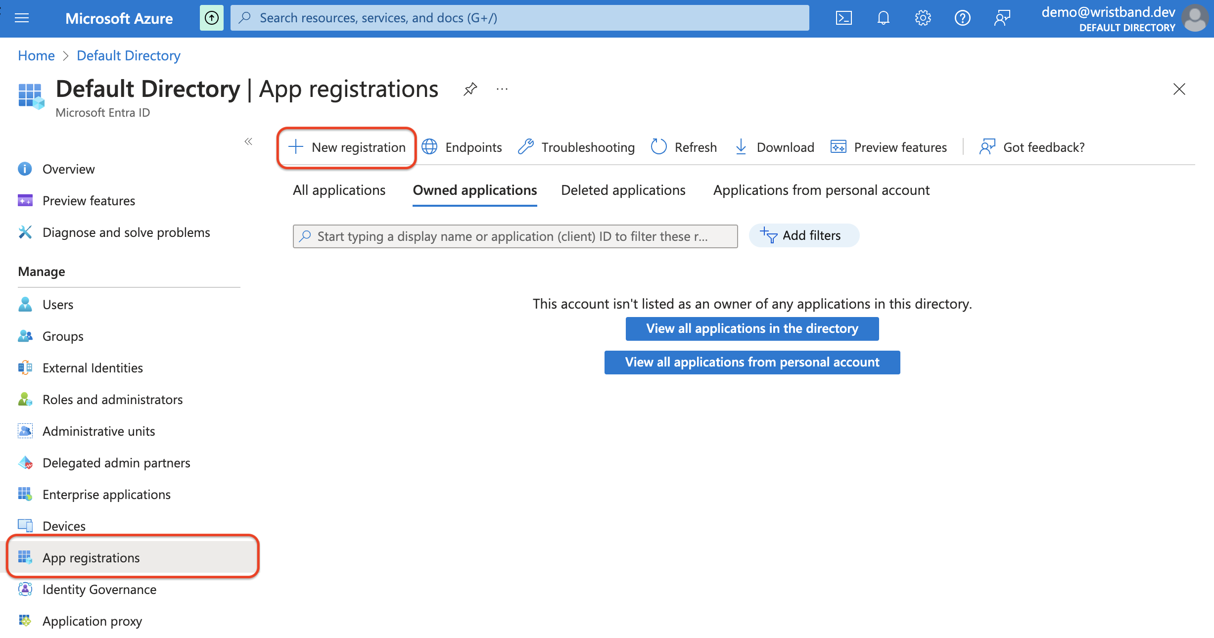 App Registrations